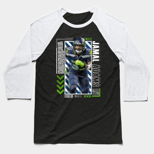 Jamal Adams Paper Poster Version 10 Baseball T-Shirt by KimonoKaleidoscope